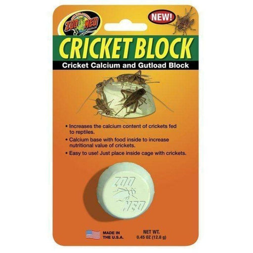 Zoo Med Cricket Block - Cricket Calcium and Gutload Block - Aquatic Supplies Australia