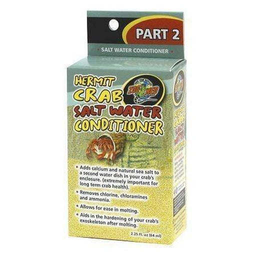 Zoo Med Hermit Crab Salt Water Conditioner 64ml - Aquatic Supplies Australia