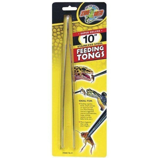 Zoo Med Super Deluxe 10″ Stainless Steel Feeding Tongs - Aquatic Supplies Australia